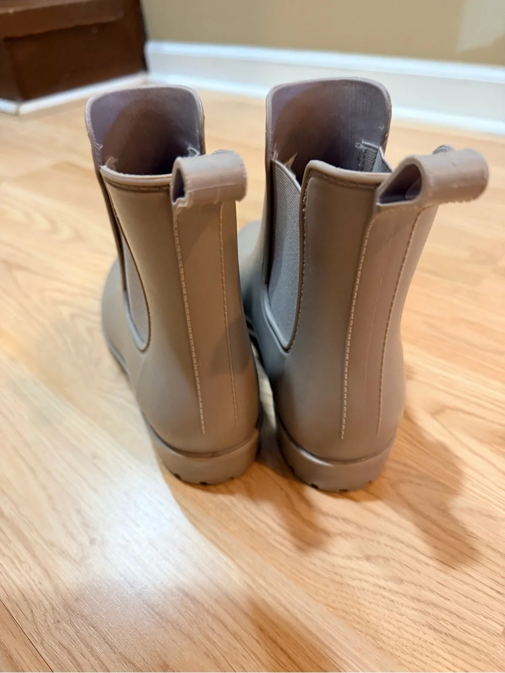 a new day Taupe Chelsea Rain Booties